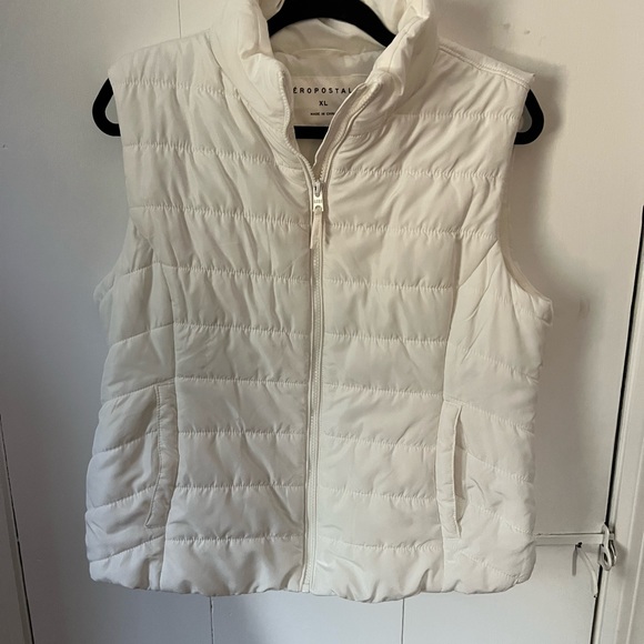 Doudoune Sans Manches Aéropostale Verte Fluo Pour Femme, Taille M, Coupe Junior